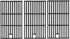 Cast Iron Grill Grates Grid 3-Pack 19.25&quot; for Brinkmann Jenn Air Traeger Grills - £49.03 GBP