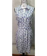 Tommy Hilfiger Dress Women&#39;s Size 10 Multi Floral Linen Button Front Dra... - £29.09 GBP