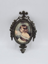 Vintage Italian Brass Oval Picture Frame 6&quot; - $28.06