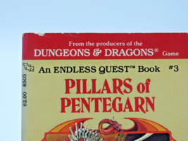 DUNGEONS &amp; DRAGONS ENDLESS QUEST #3  Pillars of Pentegarn TSR Rose Estes - £14.24 GBP