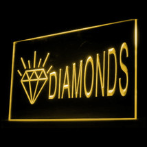 200035B Diamonds Jewelry Carve Engagement Beautiful Valuable LED Light Sign - £17.63 GBP