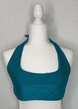 Becca NWT Green Halter Top Non/padded Swim Suit Bikini Top Size D Large F1 - $25.75
