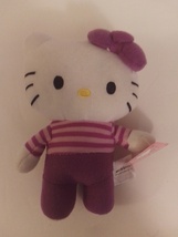 Hello Kitty Sanrio By Fiesta In Purple Outfit 6&quot; Tall Mint WIth All Tags - £19.54 GBP