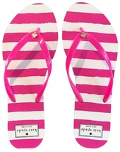 New Kate Spade Nassau Pink &amp; White Striped Flip Flop (Size 5-6)-MSRP $48.00! - £19.94 GBP