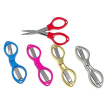 Portable Folding Scissor,Multipurpose Glasses-Shaped Mini Cutter Fishing... - $14.24