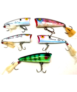 Zell Rowland Classic Pop ’R Fishing Lures Lot Of 5 Reflecting Colors 2.5” - $25.00