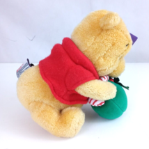 NWT Vintage Gund Disney 100 Acre Collection Winnie The Pooh Christmas 6&quot; Plush - £12.96 GBP