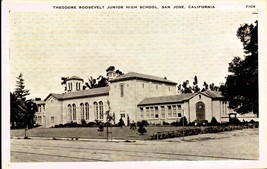 Rare W.B. POSTCARD- Theodore Roosevelt Junior High School, San Jose, Ca BK66 - £4.67 GBP