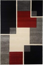 Easy Clean Stain Fade Resistant Area Rug Artistic Mediterranean 5 x 7 in - £72.62 GBP