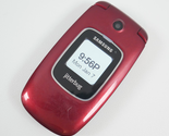 Samsung Jitterbug SCH-R220 Red Greatcall Flip Phone - £13.41 GBP
