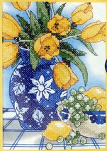 Dimensions Sunset Sunlit 16702 Tulips Counted Cross Stitch Kit Gene Frehely - £10.51 GBP