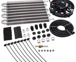 15-1/2&quot; Radiator Transmission Oil Cooler + 7&quot; Cooling Fan Kit 10 Blades - $147.02