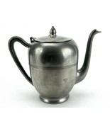 Pewter Teapot, Capped Spout, Slip-Off Lid, Vintage Continental Pewter #P... - $367.75 MXN