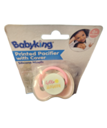 Baby King Printed Pacifier With Cover - New - Hello Sunshine - £7.07 GBP