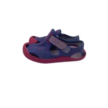 Nike TD Sunday Protect Water Shoes Hook Loop Purple Pink Toddler Girls 9 - $14.84