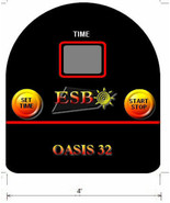 ESB Oasis 32 Timer Overlay Decal Sticker 2 Button Timer ESB Tanning Bed ... - $419.86 MXN
