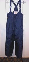 SKI WEAR BY J.C. PENNEY LADIES DK BLUE BIB SKI PANTS-M-NYLON-BARELY WORN - $383.42 MXN