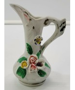 Vintage Mini Ceramic Flower Bud Decorative Vase 4-1/4&quot; Tall - £4.66 GBP