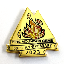 2023 Fire Mountain Gems 50th Anniversary Pin Jewelry Making Supplies Advertise - £10.27 GBP