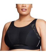 Glamorise #1068 Womens No-Sweat Mesh Sports Bra Wirefree Size 36DD Black... - $29.70