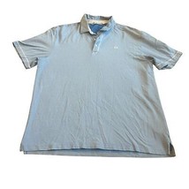 Travis Mathew Light Blue Polo Shirt Golf Cotton Blend Casual Classic Size XL - £32.43 GBP