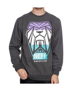 Neff Snoop Lion Dogg Gray Teal White Purple Triumph Charcoal Sweatshirt ... - $22.27