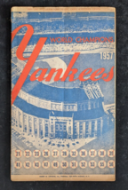 1957 NY Yankees Official Game Program and Scorecard - Mantle Berra - £26.16 GBP