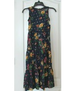 Zunie Sleeveless Girls&#39;s Summer Dress Tiered Ruffle NAVY Sz s or M NWT - $20.56
