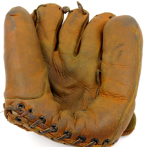 Vintage Buffalo Leather Baseball Glove Professional Model - $548.17 MXN