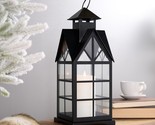 Indoor/ Outdoor 15.5&quot; Cathedral Metal Lantern w/ Candlelight by Valerie ... - $193.99