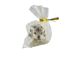 Vintage Dalmatian Figurine Flocked Head Nodder Firehouse Dog Puppy Bobble  - $14.84