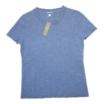 NWT J.Crew Relaxed Short-sleeve Cashmere T-shirt in Heather Blue Sweater S - £57.11 GBP