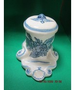 ANTIQUE DELFT INKWELL MAJOLICA POTTERY [69] - $1,411.25 MXN