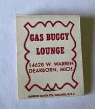 Matchbook Gas Buggy Lounge Dearborn Michigan - €3,81 EUR