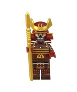 Samurai Warrior Red And Gold Blocks Minifigures - $72.10 MXN