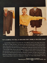 1955 Esquire Original Art Ad Advertisements TIMELY Clothes Classics Book... - £8.47 GBP