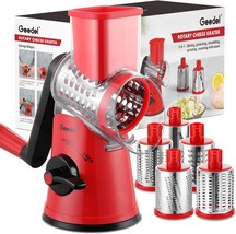 Rotary Cheese Grater Cheese Shredder Upgraded 5 in 1 Cheese Grater with ... - $74.42