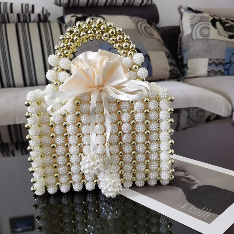  Beaded Women&#39;s Small Handbag Wedding Evening Clutch Bag for Bridal  Elegant Par - £78.53 GBP