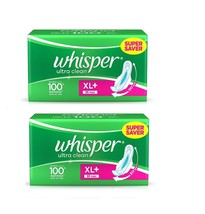 Super Saver Whisper-Ultra-Clean 30 Pads-XL-Wings (pack 2 ) Napkins sanit... - £29.22 GBP