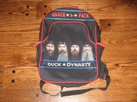 Duck Dynasty Quack Pack School Backpack Bag Never Used Black A&amp;E Network Tag - £15.97 GBP