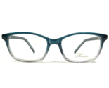 Success Eyeglasses Frames SS-93 BLUE Striped Clear Cat Eye Full Rim 52-1... - $37.18