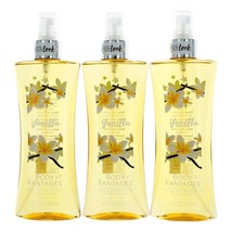 Vanilla by Body Fantasies, 3 Pack 8 oz Fragrance Body Spray for Women - £35.68 GBP