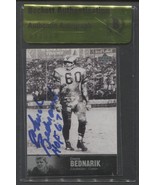 CHUCK BEDNARIK SIGNED 1997 UD LEGENDS CARD #22 EAGLES HOF AUTO BECKETT B... - $811.72 MXN
