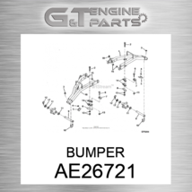AE26721 Bumper Fits John Deere (New Oem) - £23.56 GBP