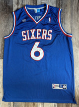 Julius Erving #6 Philadelphia 76ers Basketball Jersey adidas Blue - Size XXXL - £54.50 GBP