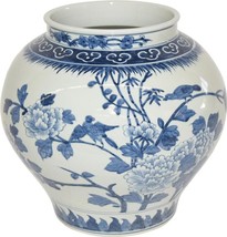 Jar Vase Bird Floral Flower Open Top White Colors May Vary Blue Variable - £324.11 GBP