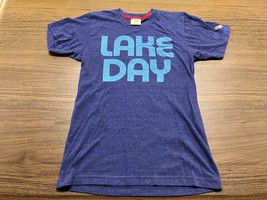 Mitten State “Lake Day” Men’s Blue Short-Sleeve T-Shirt - Small - £8.64 GBP