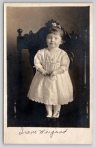 RPPC Sweet Little Girl Victorian Fashion and Jewelry Irene Weigard Postcard I23 - $12.95