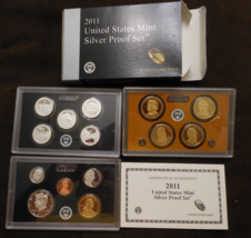 2011-S 90% Silver Proof Set  14 coins in Origin Packaging - £39.35 GBP