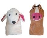 Lot of 2 IKEA Klappar Lantlig Horse and Lamb Hand Puppets Plush Stuffed ... - $10.84